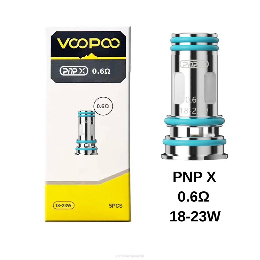 VOOPOO PNP rullid (5tk) pnp x 0,6 oomi VOOPOO vape mod 08L8608