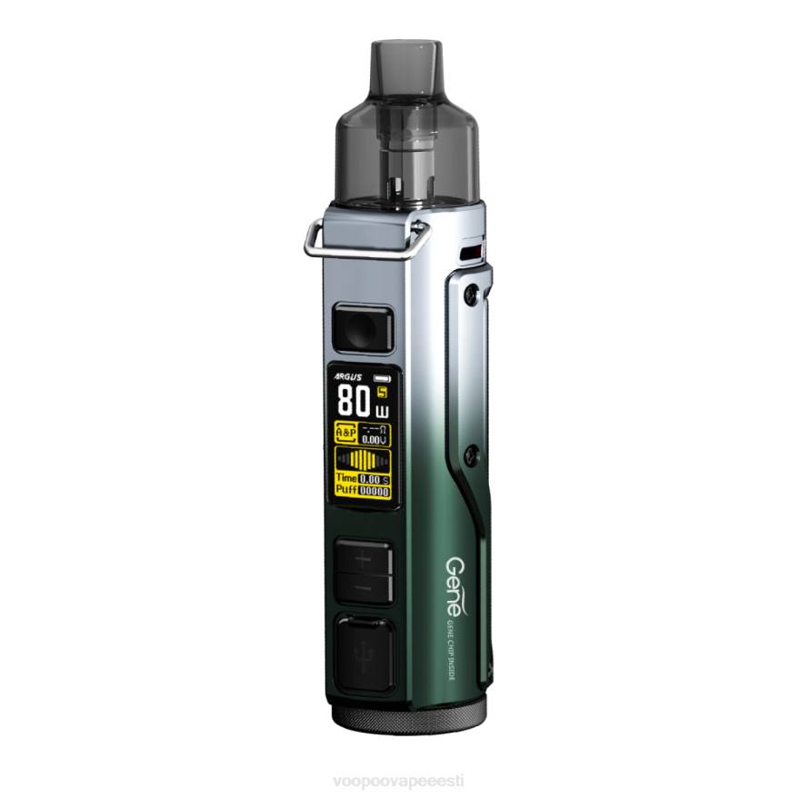 VOOPOO ARGUS PRO pod mod komplekt mustjasroheline hõbe VOOPOO vape store 08L829