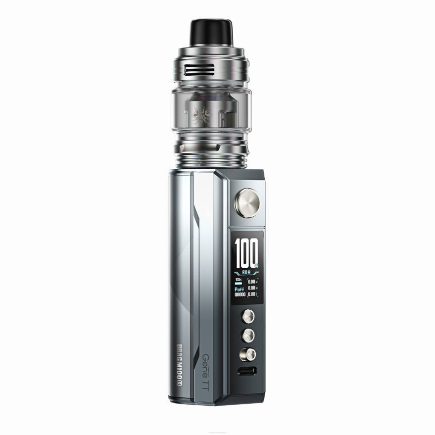 VOOPOO DRAG M100S mod seade hõbedane ja must VOOPOO vape mod 08L8158