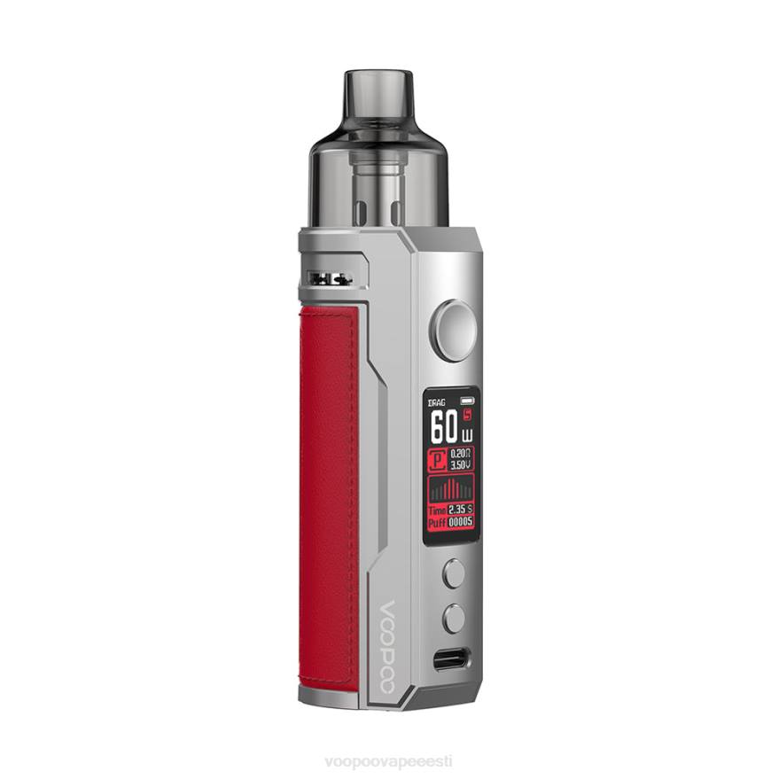 VOOPOO DRAG S pod mod komplekt hõbedane punane VOOPOO vape tallinn 08L8202