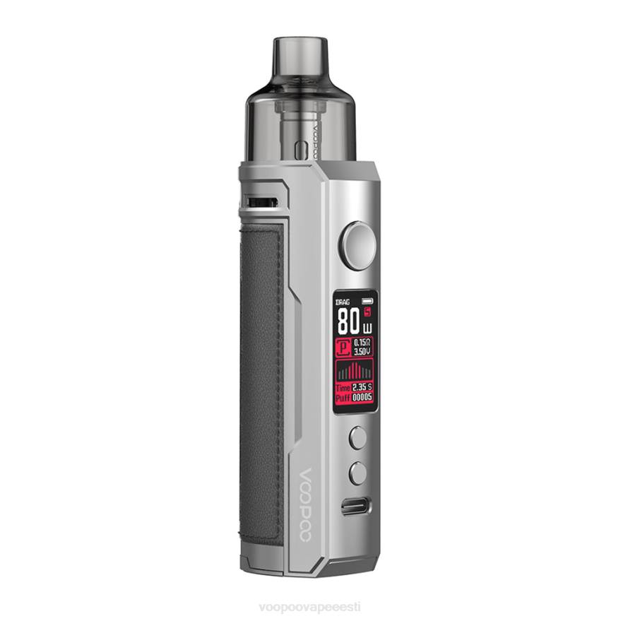 VOOPOO DRAG X pod mod komplekt hõbedane ja tumehall VOOPOO vape pen 08L8180