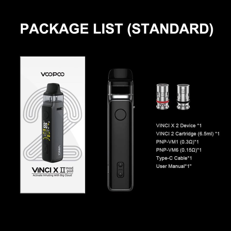 VOOPOO VINCI X 2 komplekt süsinikkiud VOOPOO vape amazon 08L8347